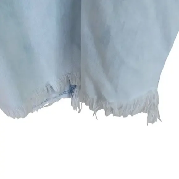 Hollister Light Denim Floral Embroidered Button Front Jacket - XL - Picture 4 of 8